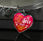 Valentines Day Gif For Her, Pendant Heart Bracelet For Wife, My Love My Life's Number One