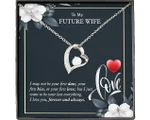Valetines Day Gift For Her, Forever Love Necklace For Future Wife, Just Want To Be Your Last Everything