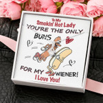 Valentines day gifts for her, Alluring Beauty Necklace for Wife, YOU'RE THE ONLY BUNS |