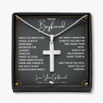 Valentines Day Gifts For Him, Cross Necklace For Boyfriend/Husband, When You Wear This Cross