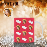 Love Heart Classical White Mug 2 Funny Mug For Husband/ Wife, Boyfriend/ Girlfriend, Valentine Day Gift For Him/ Her