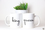 New King and Queen Funny Mug For Husband/ Wife, Boyfriend/ Girlfriend, Valentine Day Gift For Him/ Her