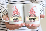 Gnomes Valentine, Funny MUG SET Funny Mug For Husband/ Wife, Boyfriend/ Girlfriend, Valentine Day Gift For Him/ Her