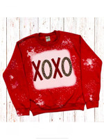 XOXO valentines Bleached Tshirt For him, her,  boyfriend, girlfriend, wife, husband Valentines Day Gift