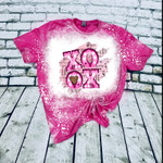 Valentine XOXO Hugs Kisses Pink  Bleached Tshirt For him, her,  boyfriend, girlfriend, wife, husband Valentines Day Gift