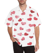 Love Red Valentine Hearts Hawaiian shirt For him, her, boyfriend, girlfriend, wife, husband Valentines Day Gift