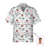 Custom  Valentine For Couple Hawaiian shirt For him, her, boyfriend, girlfriend, wife, husband Valentines Day Gift