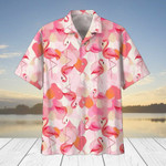 Flamingo Happy Valentine's Day Hawaiian shirt For him, her, boyfriend, girlfriend, wife, husband Valentines Day Gift