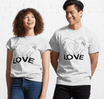 Hands - Love Mouse Tshirt For him, her, boyfriend, girlfriend, wife, husband Valentines Day Gift