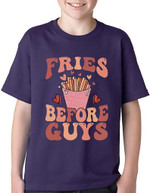Fries Before Guys Tshirt For him, her, boyfriend, girlfriend, wife, husband Valentines Day Gift
