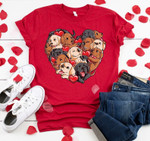 Labrador Hearts Love Dog Lover Tshirt For him, her, boyfriend, girlfriend, wife, husband Valentines Day Gift