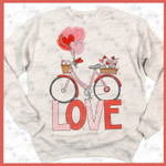Valentines bicycle Love Sweatshirt For him, her, boyfriend, girlfriend, wife, husband Valentines Day Gift Sweatshirt For him, her, boyfriend, girlfriend, wife, husband Valentines Day Gift