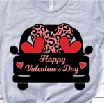 Truck Heart Valentines Day Tshirt For him, her, boyfriend, girlfriend, wife, husband Valentines Day Gift