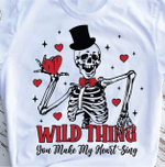Wild Thing You Make My Heart Sing Tshirt For him, her, boyfriend, girlfriend, wife, husband Valentines Day Gift