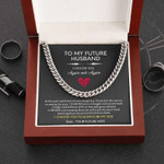 Valentines Day Gifts For Him, Cuban Necklace For Future Husband, I Choose You Again And Again