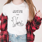 Funny Touch My Butt Love, Inappropriate Butt Funny Tshirt For Him, Her, Boyfriend, Girlfriend, Wife, Husband Valentines Day Gift