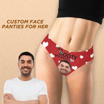 Custom Face Love Booty Belongs Women's Classic Thong, Valentine Day Gift