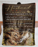 I'll Be Here For The Rest Of Your Life, Fleece Blanket For Husband, Valentine Day Gift For Him