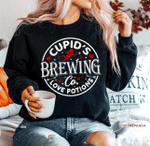 Cupid's Brewing Co Sweatshirt For him, her, boyfriend, girlfriend, wife, husband Valentines Day Gift