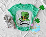 Lucky Top Hat St. Patty's, St Patrick’s Day, St. Patty's Day Bleach T-Shirt