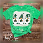Lucky Gnomes St. Patty's, St Patrick’s Day, St. Patty's Day Bleach T-Shirt