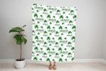 Lucky Shamrock Custom Name Blanket - St Patrick's Blanket - Clover Blanket - St Patrick's Baby Gift