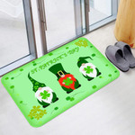 St. Patrick's Day, Family Shamrock Doormat, St Patrick Day Gift, Gnomes Irish Family Home Decor