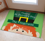 Personalized Irish St. Patrick's Day Welcome Doormat