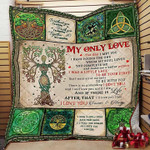 Husband And Wife Tree Of Life St Patrick's Day Sherpa Fleece Blanket