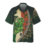 Ireland Map Happy Saint Patrick's Day Hawaiian Shirt, Button Up Shirt For Men