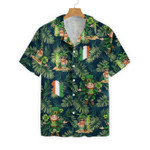 Irish People Proud Leprechaun Tropical Hawaiian Shirt, Button Up Shirt For Men
