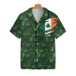 Saint Patrick's Day Shamrock Celtic Cross Harp Irish Hawaiian Shirt, Button Up Shirt For Men