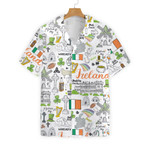 Love Ireland Doodle Hawaiian Shirt, Button Up Shirt For Men