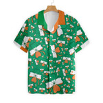Seamless Ireland Styled Shamrock Saint Patrick's Day Irish Hawaiian Shirt, Button Up Shirt For Men