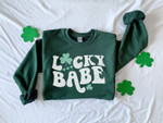 Lucky Sweatshirt, Lucky Clover Sweater, St Patricks Day Sweatshirt