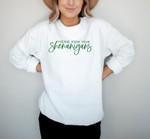 Here For The Shenanigans Sweatshirt, St. Patricks Day Sweatshirt, St. Pattys Day Sweatshirt