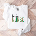 St. Patrick's Day Nurse Sweatshirt, Lucky Nurse Shirt, New Nurse, Nurse Gift