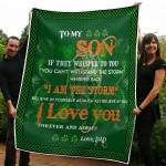Irish Dad To My Son Fleece Blanket St Patrick’s Day Gifts | Gift For Son