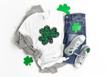Leopard Shamrock Shirt, St Patricks Day Shirt, Irish Gifts , Clover Shirt, Shamrock Shirt, Leopard Shamrock