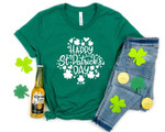 Happy St. Patricks Day with Shamrock Shirt, Happy St Patricks Day Shirt, Shamrock Shirt, Leopard Shamrock