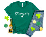 Shenanigans Shirt, St Patricks Day Shirt, Irish Gifts, Clover Shirt, Shamrock Shirt, Leopard Shamrock