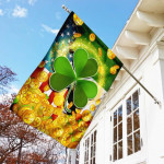 Shamrock Irish American Flag