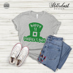 Happy St Patrick's Day Shirt, St Patricks Day Shirt, Irish Gifts, Clover Shirt, Shamrock Shirt, Leopard Shamrock