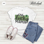 One Lucky Mama Shirt, St Patricks Day Shirt, Irish Gifts, Clover Shirt, Shamrock Shirt, Leopard Shamrock