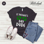 St Patrick’s Day Dude Shirt, St Patricks Day Shirt, Irish Gifts, Clover Shirt, Shamrock Shirt, Leopard Shamrock