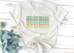 Erin Go Bragh Shirt, St Patricks Day Shirt, Irish Gifts, Clover Shirt, Shamrock Shirt, Leopard Shamrock