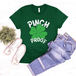Pinch proof Shirt, St Patricks Day Shirt, Irish Gifts, Clover Shirt, Shamrock Shirt, Leopard Shamrock