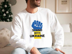 Stand With Ukraine Sweatshirt, Ukraine Sweatshirt, I Support Ukraine Sweatshirt, I Stand with Ukraine Sweatshirt, Political Sweatshirt