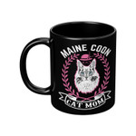 Mothers Day Mug, Gift For Mom From Daughter Son, Maine Coon Cat Mug
