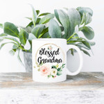 Mothers Day Mug, Gift For Grandma From Granddaughter Grandson, blessed grandma Mug